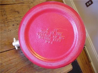 Sweet Vintage Coleman Water Jug Vibrant Red Chrome Cooler