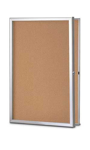 New 24x36 Enclosed Cork Bulletin Board for Indoor Use