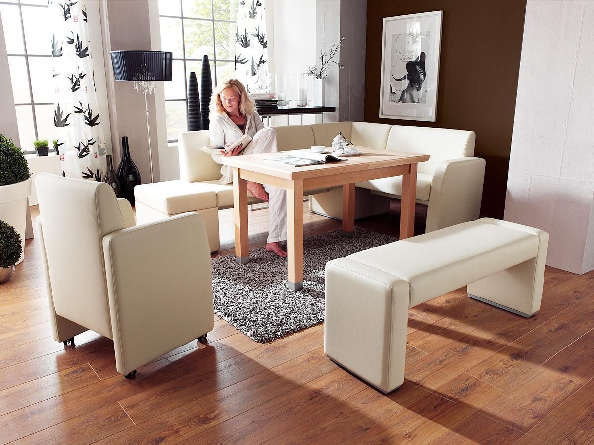  Contemporary Dining Set Breakfast Nook Kitchen Corner Booth