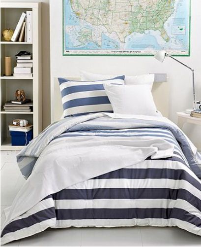 LACOSTE   Concordia Ice Blue Full Comforter Set