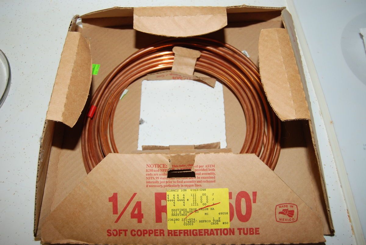 Brand New Reading 50 1 4 Refrigerator Soft Copper Refrigeration Tube