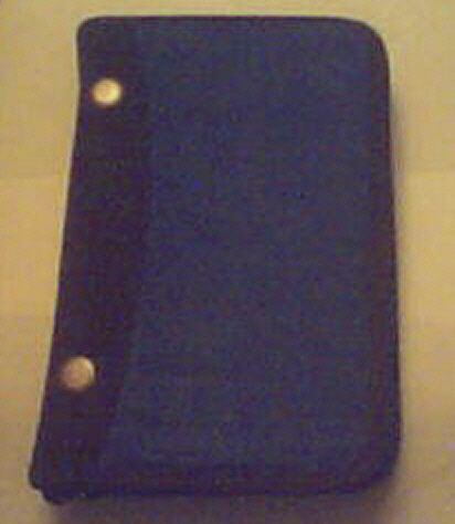 Frankin Covey Day Planner Organizer Blue Denim with Brown Trim New