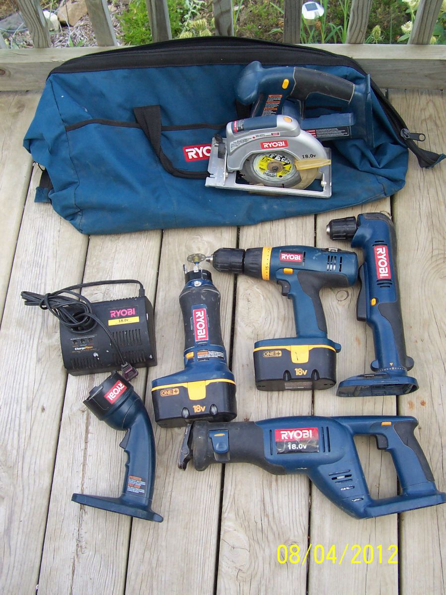  Used Ryobi Cordless Set 18 Volt