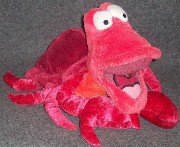 Little Mermaid Sebastian The Crab Red Plush Animal