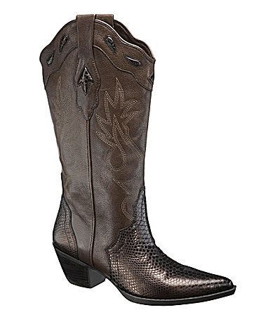 Reba Bronze Leather Western Boot Cory