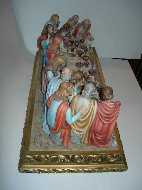 THE LAST SUPPER by Germano Cortese CAPODIMONTE