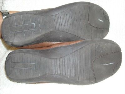 Womens 7 5 M Naturalizer Creston Brown Leather Ballet Flats Shoes GUC