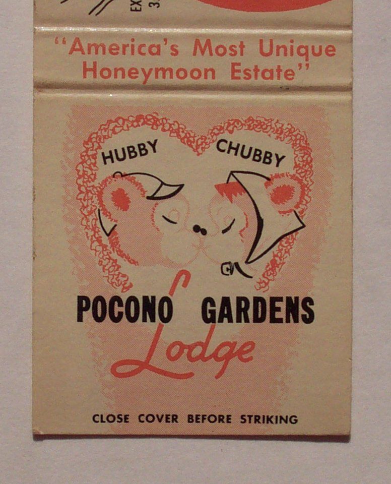1960s Matchbook Pocono Gardens Lodge Cresco PA Monroe C