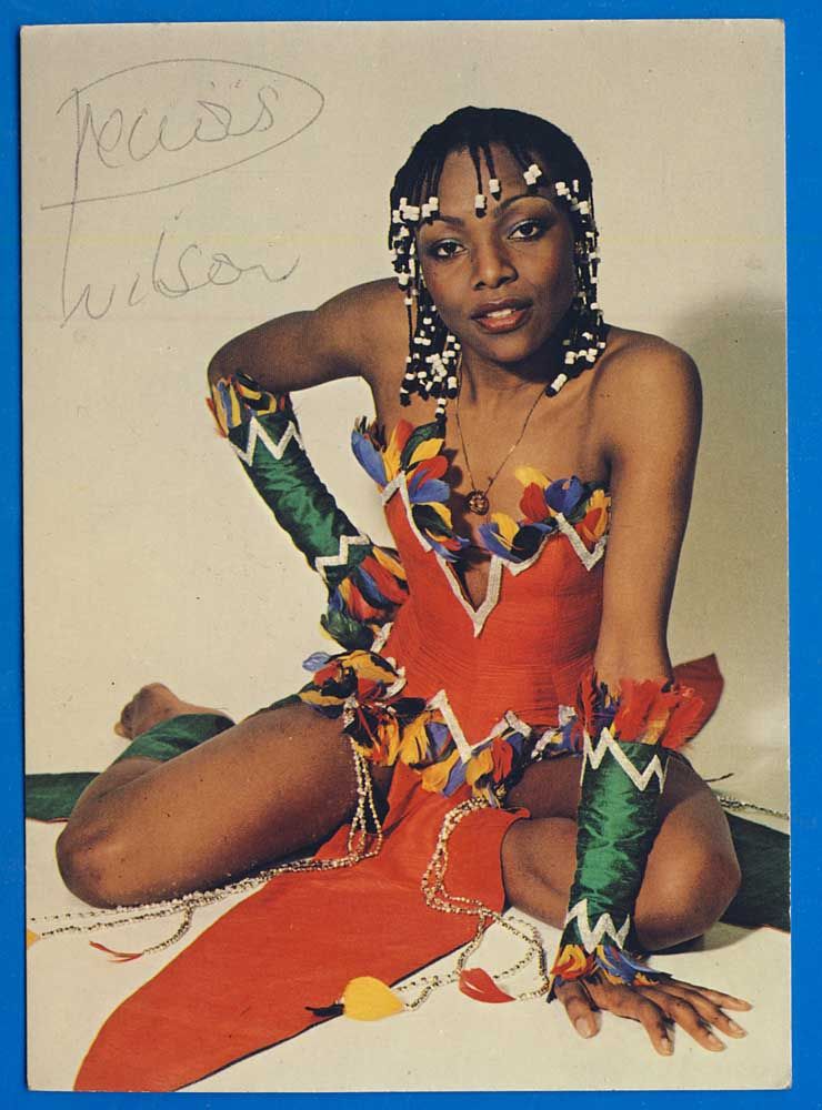  postcard original autograph soul singer Precious Wilson Eruption