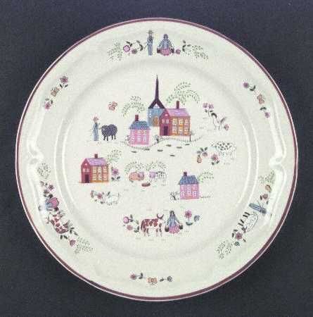 Newcor Our Country Stoneware Dinnerware Plate 6004