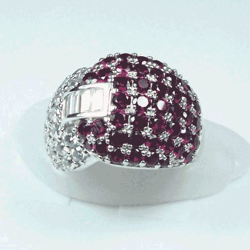 Jean Dousset  Absolute CZ Ruby Ring New Size 6