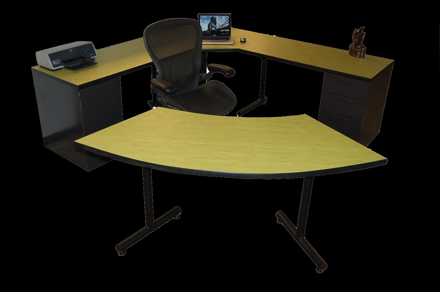 Custom Modular 7x7 Lafayette Desk with Customer Wing Many Sizes