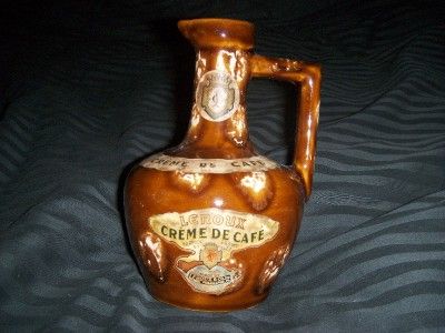 Old Vintage Leroux Creme de Cafe 60 Proof 4 5 Pint Liqueur Jug