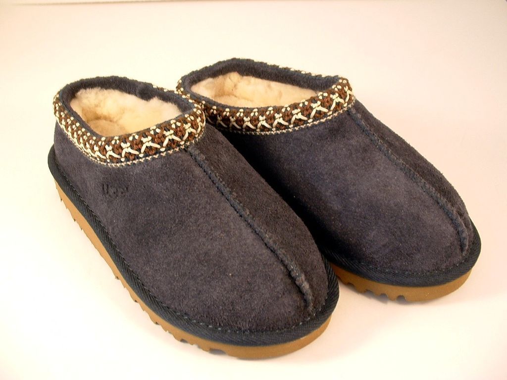 UGG Australia Kids Tasman Slippers Size 12 Dark Blue