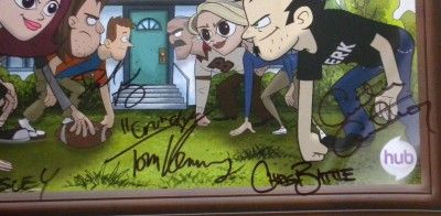 New Dan vs Poster Signed by The Cast at Wondercon 2012 Limited Event