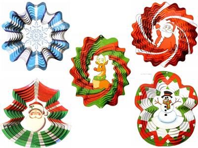  Decoration Designer SNOWFLAKE CRYSTAL TWISTER/Wind Spinner Iron Stop