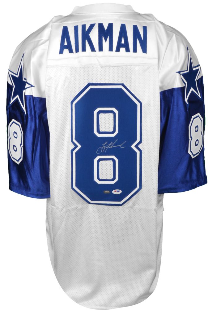 Autographed Troy Aikman Jersey Cowboys Custom PSA DNA Certified