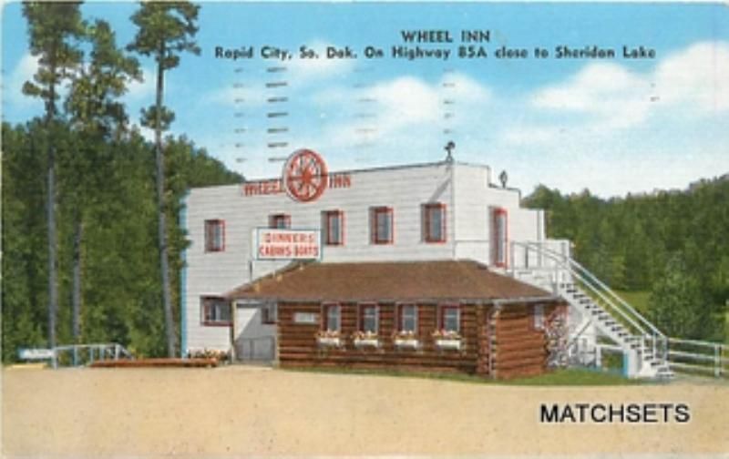 RAPID CITY SOUTH DAKOTA Wheel Inn E C KROPP CO Roadside Postcard