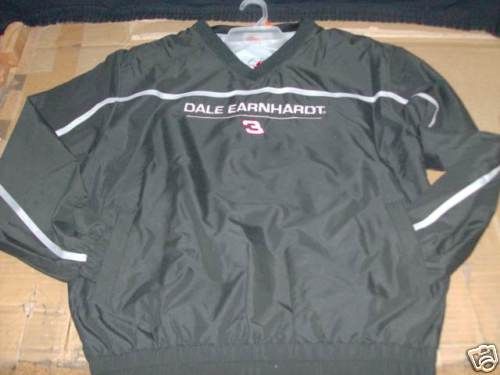 Dale Earnhardt 3 V Neck Lightweight Windbreaker Jkt LG