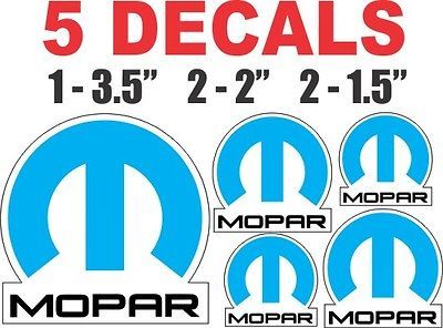 Dodge Mopar Chrysler Plymouth Decals   Nice