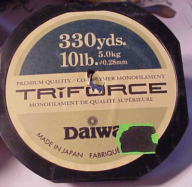 Daiwa Triforce Fishing Line 10 lb Test 330 yds Clear on PopScreen
