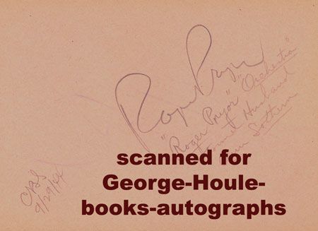 Laird Cregar Roger Pryor Autographs 1944