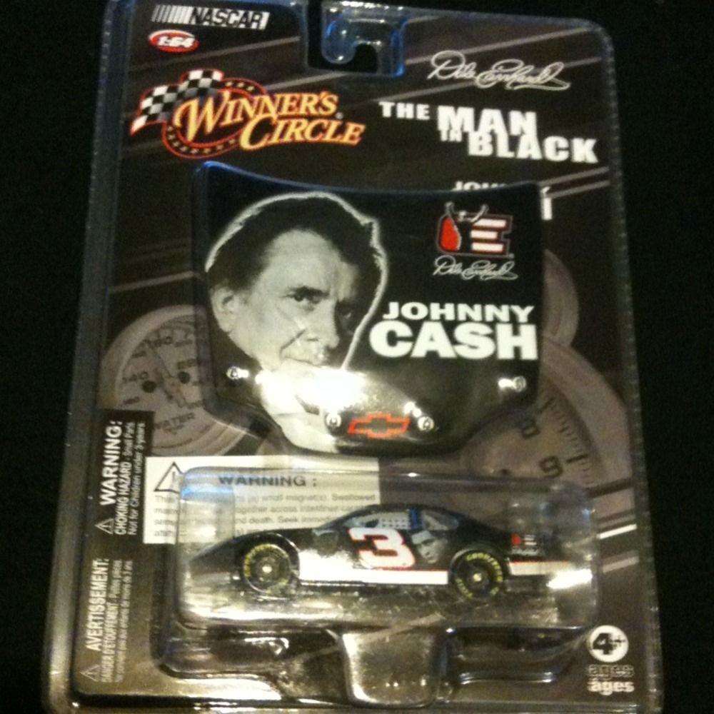 Dale Earnhardt Johnny Cash Nascar Car & Hood Magnet Rare 2008 Winners