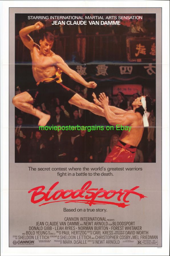  information policies bloodsport movie poster jean claude van damme