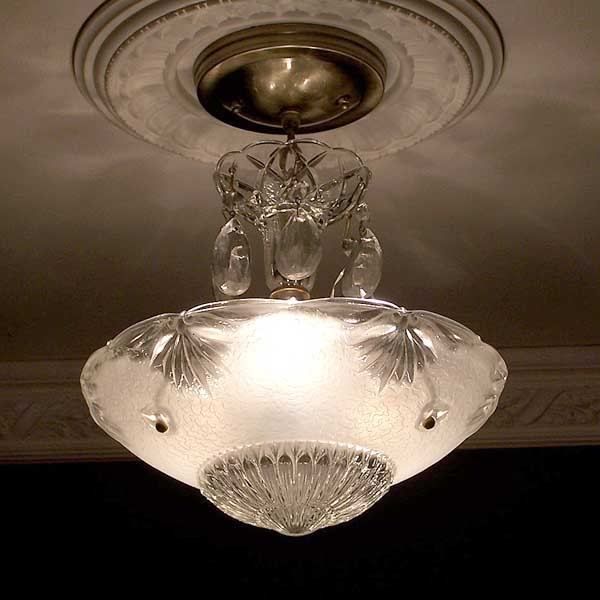 Darling Vintage CEILING LIGHT PETITE CHANDELIER glass crystal