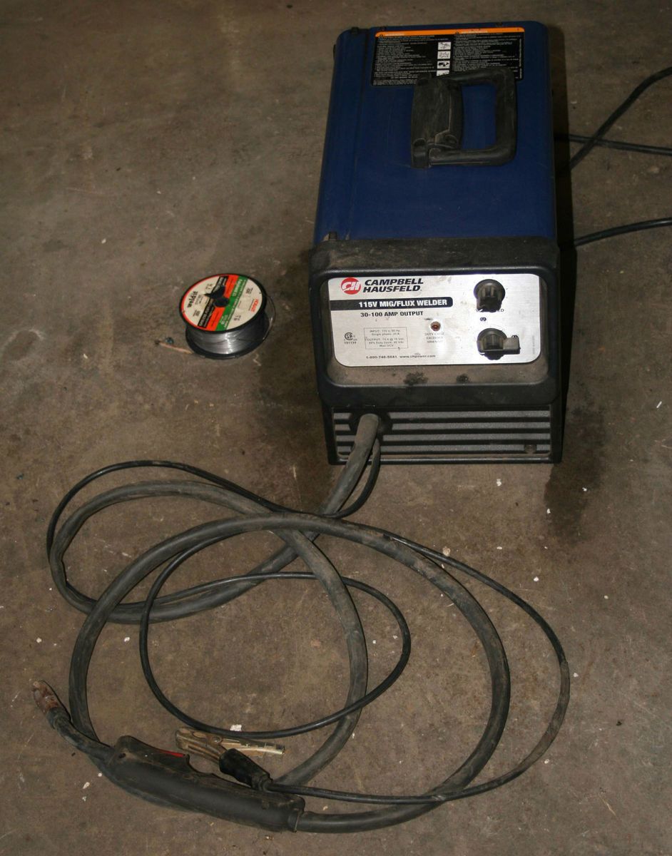 Campbell Hausfeld MIG Welder Flux Core or Gas 30 100 Amp 110 Volt