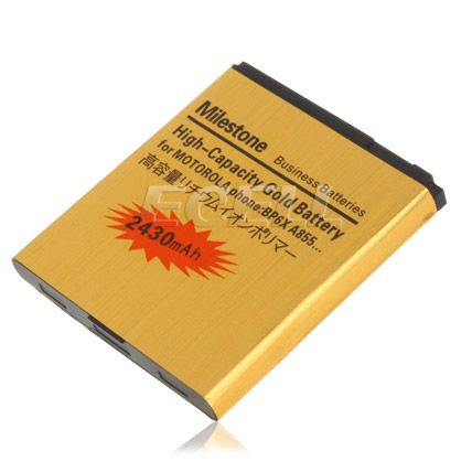 Gold 2430MAH BP6X Business Battery for Motorola XT316 Fire