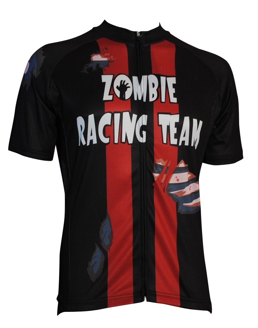  Slow Riders Cycling Bike Jersey Hill Killer Apparel Zombie Bike