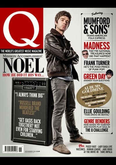 Magazine 316 November 2012 Noel Gallagher Lady Gaga Green Day Adam