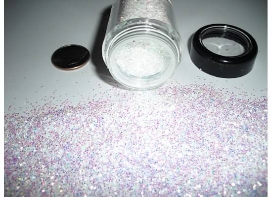 D00274 Premium Grade Glitter 1mm Flake Moonlight Snow