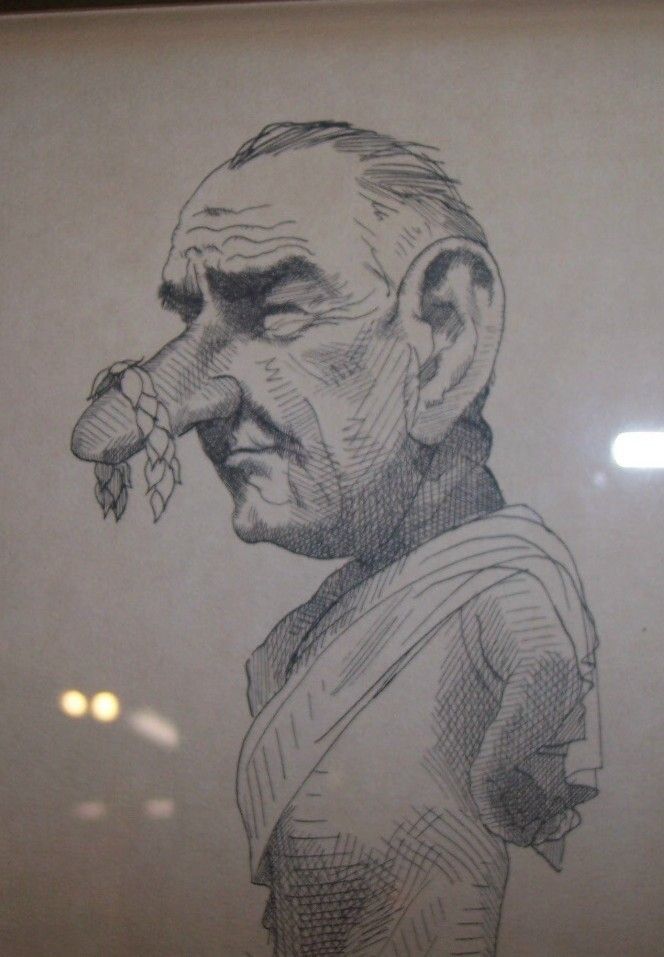 David Levine LBJ President Johnson Caricature 1965