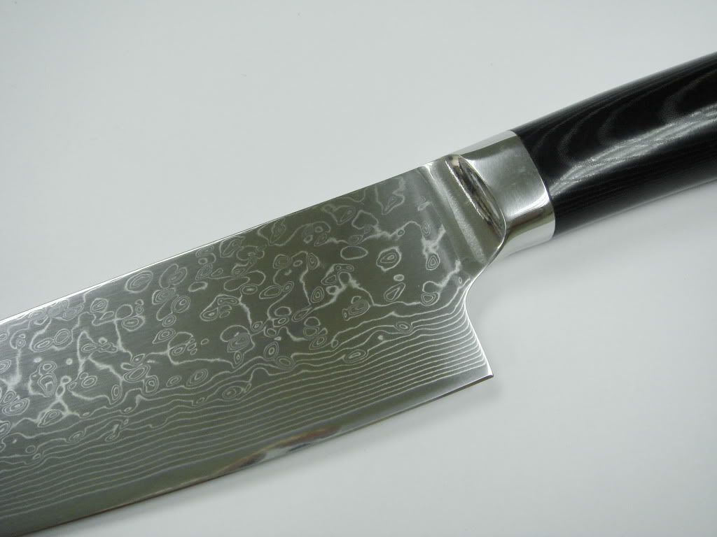 Handmade Damascus Chef’s Kitchen Knife Cloud Pattern