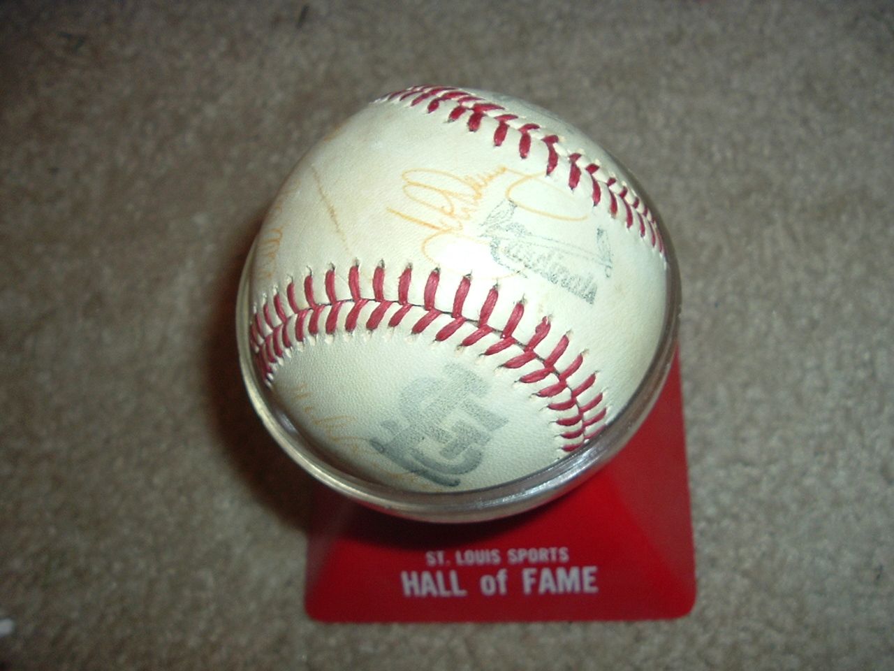  St Louis Cardinals Signed Baseball w Simmons Kessinger 9 Others