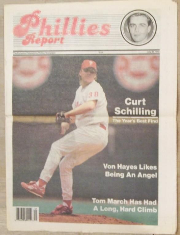  1992 Phillies Report Curt Schilling