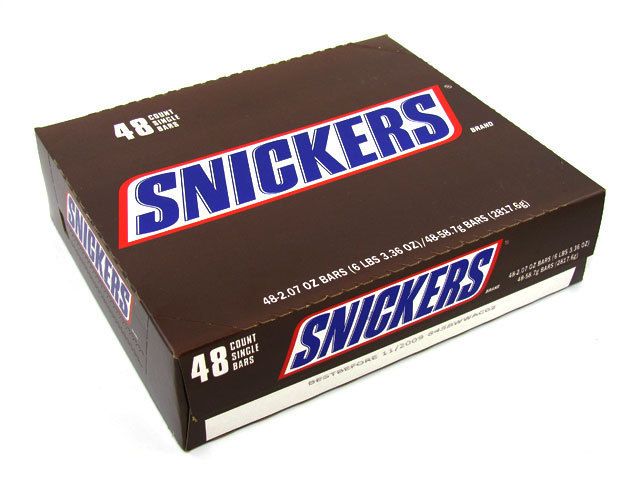 48 SNICKERS BARS BRAND NEW IN BOX FRESH DATES FAST FREE SHIP CHOCOLATE