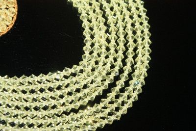 Vtg Unsig Haskell de Mario Gilded Filigrees Yellow Crystals Necklace