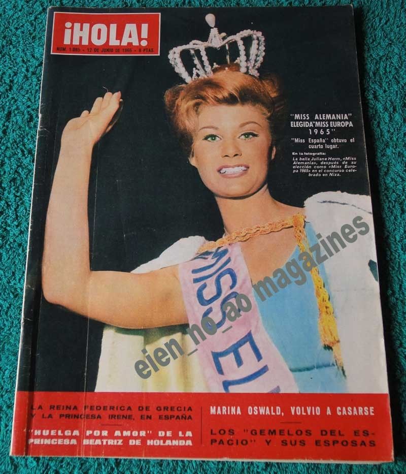  ~Princess Grace Monaco~Farah Diba~Carrol Baker~Rocio Durcal~Spain Mag