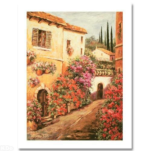 Daniella Foletto Via Dei Fiori Limited Edition Giclee on Canvas, W