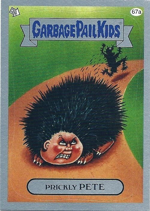 Garbage Pail Kids Flashback 3 Silver 67A Prickly Pete Peter