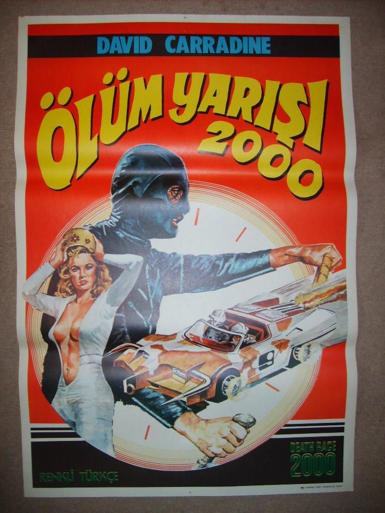 David Carradine Death Race 2000 1975 Sylvester Stallone Vintage Movie