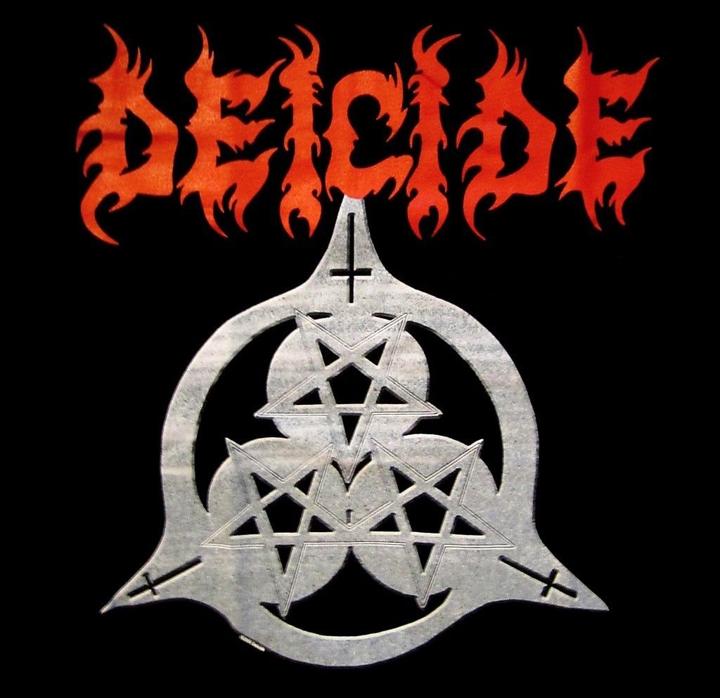 Deicide CD lgo Once Upon The Cross Official Shirt XL New