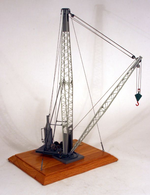  Hoist Derrick Model 518 Steam Powered Crane 1OF500 Brass 1 48