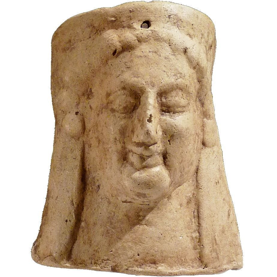   Terracotta KORE FEMALE Pottery Protome DEMETER ARCHAIC PEROD 6th C