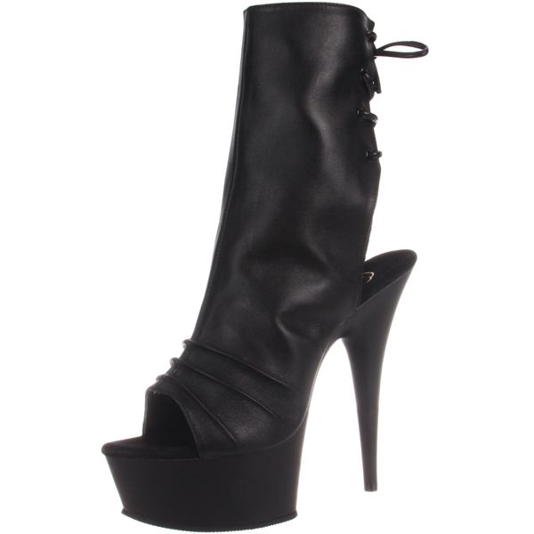  High Heel Black Leather 6 Delight 1018 Delight 1018 B Le