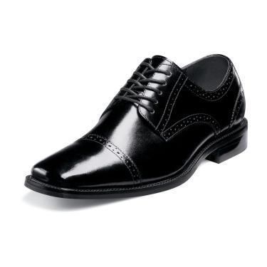 Stacy Adams Delmont Dress Shoe 20123 Black Leather All Sizes