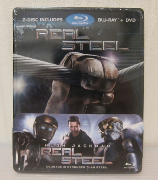 Real Steel Singapore Exclusive Blu Ray Viva Metal Box Embossed